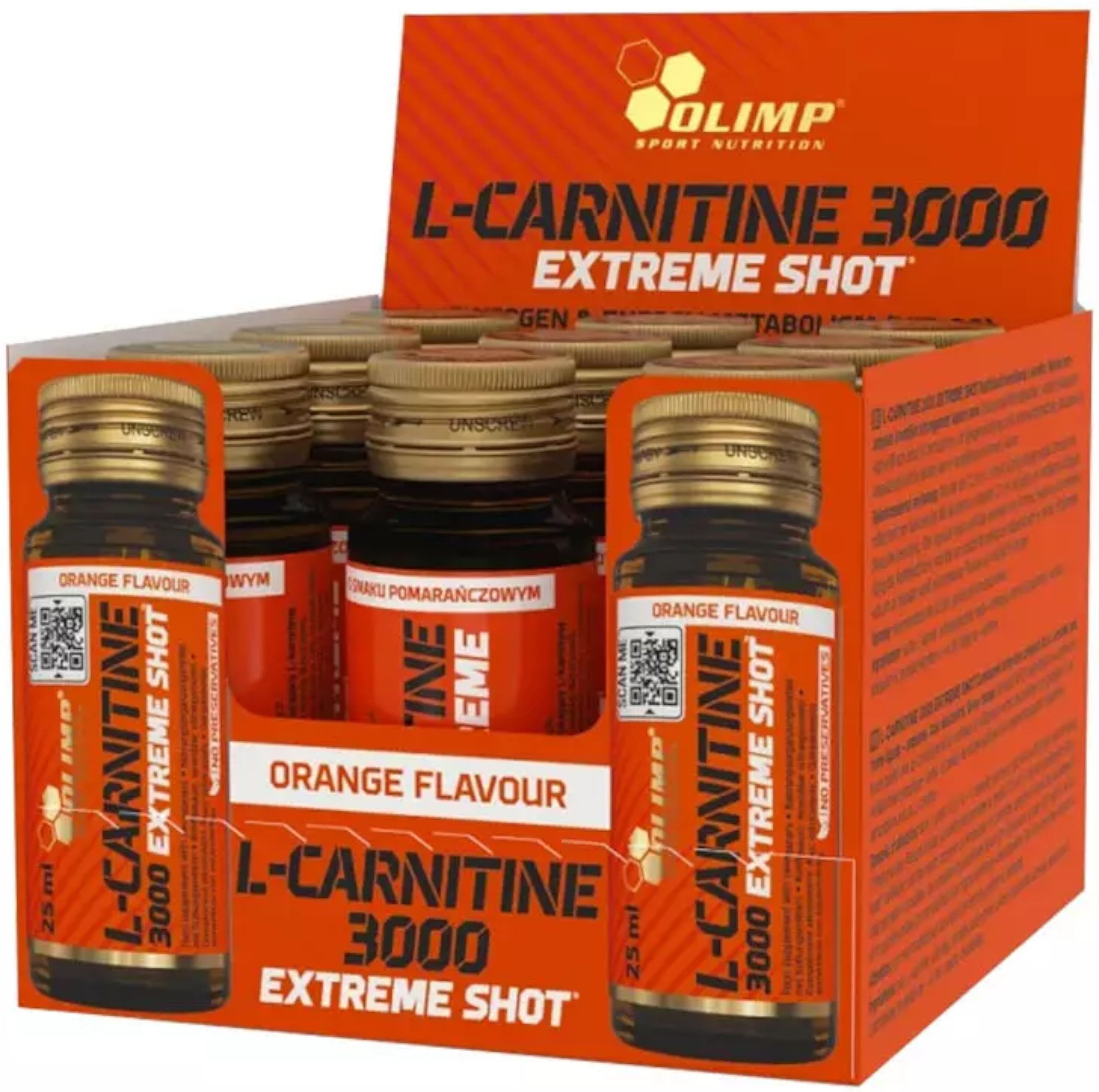 OLIMP L-Carnitine 3000 Extreme Shot 9 Fiale Da 25ml 