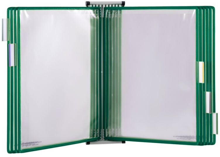Tarifold Wandhalterset mit 10 Taschen, grün