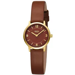 Boccia 3371-02 Damenarmbanduhr Quarz Titan Braun/Goldfarben