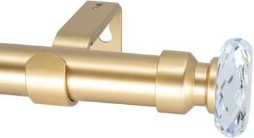 Meriville 1-Inch Diameter Window Curtain Rod, Cut Crystal