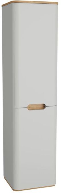 VitrA Sento Hochschrank 66022 40x35x157,5cm, Türanschlag links, hellgrau matt, Dekor