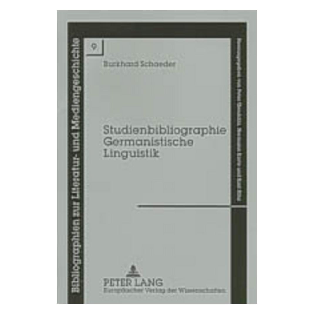 Peter Lang Studienbibliographie Germanistische Linguistik (Deutsch, Softcover, Burkhard Schaeder) (9362702)