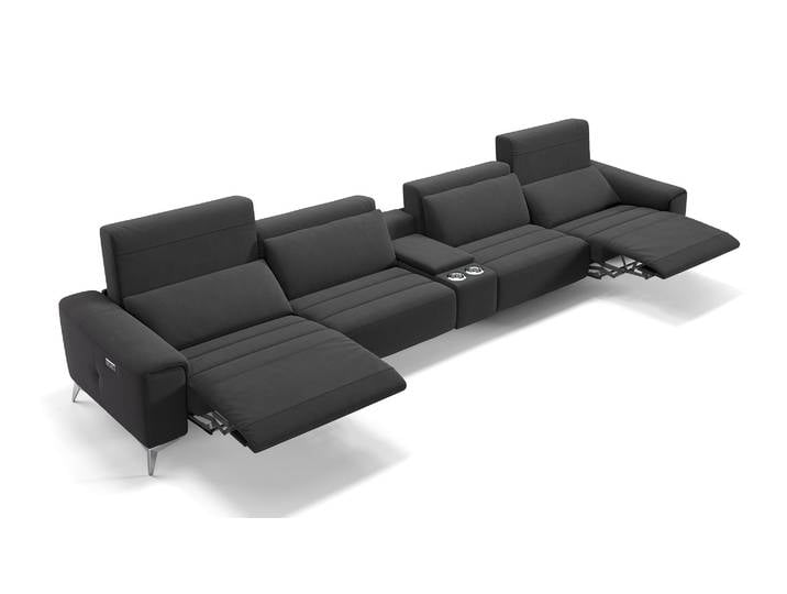 Lounge Sofa Stoff 4-Sitzer Kinosofa BELLA Relax