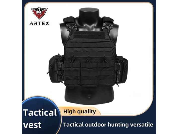 Tissu en Nylon 1000D de Haute Qualité, Dégagement Rapide, Airsoft, DulHunting, Glaith, Triple Magazine Bag, Gilet Tactique