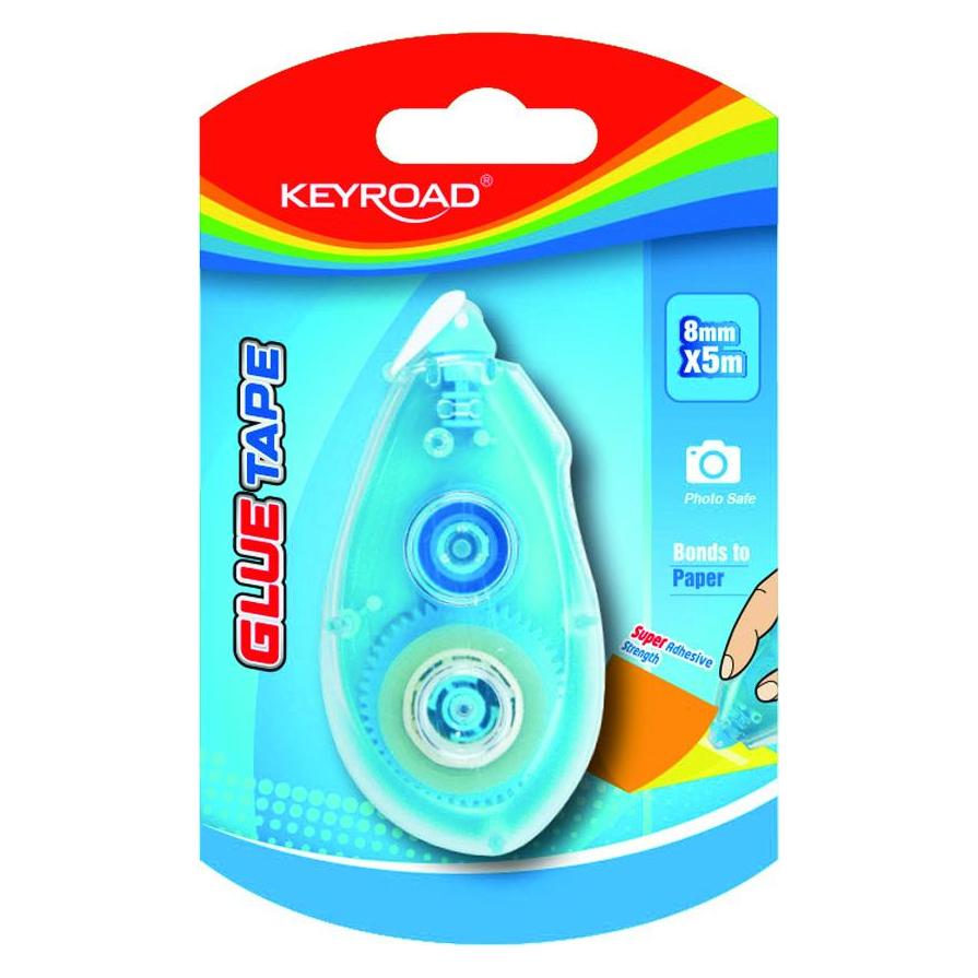 Keyroad Super doppelseitiges Klebeband, 8 mm x 5 m, 1 Stck/Blisterkarte (8 mm) (47788446)