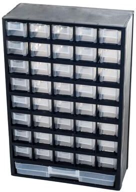 41 Compartment Hardware Storage Box by Stalwart