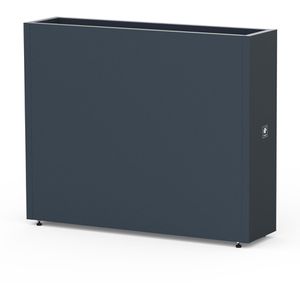 Herstera Pflanzkasten Cube Divider M anthrazit, 100 x 25 x 80 cm, Stahl