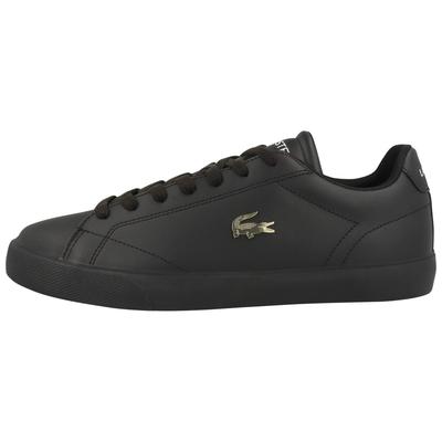 Sneaker LACOSTE "Lacoste LEROND SET 225 2 Sneaker low Damen, Herren Schuhe", Damen, Gr. 44, schwarz (dunkelblau), Glattleder, Synthetik, Schuhe Sneaker, Ziernähte