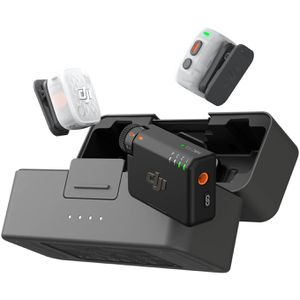 DJI Mic Mini 2S Mikrofon (2 TX + 1 RX + Ladeschale), digitales Drahtlos-Mikrofonsystem