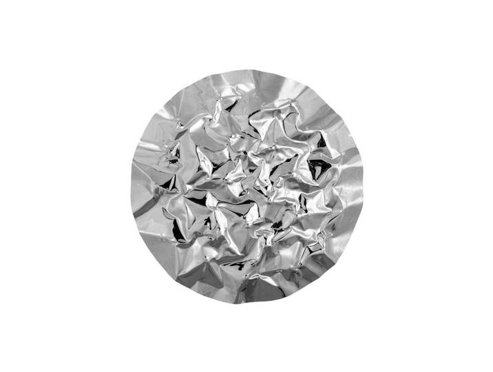 Kunstloft Wanddeko Silber 80/80 cm, Silberfarben, Metall, 3.6x80x7 cm, Dekoration, Dekofiguren & Skulpturen, Skulpturen