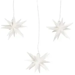 LUMIDA Xmas 3 LED-Dekosterne warmweiße & Farbwechsel-LEDs outdoorfähig, Ø 12cm