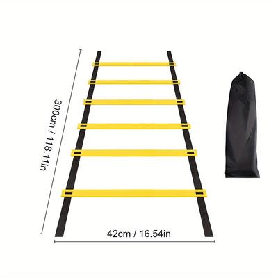 Speed Agility Ladder For Sports Training Nylon Straps For Enhanced Flexibility And Football Performance 3m