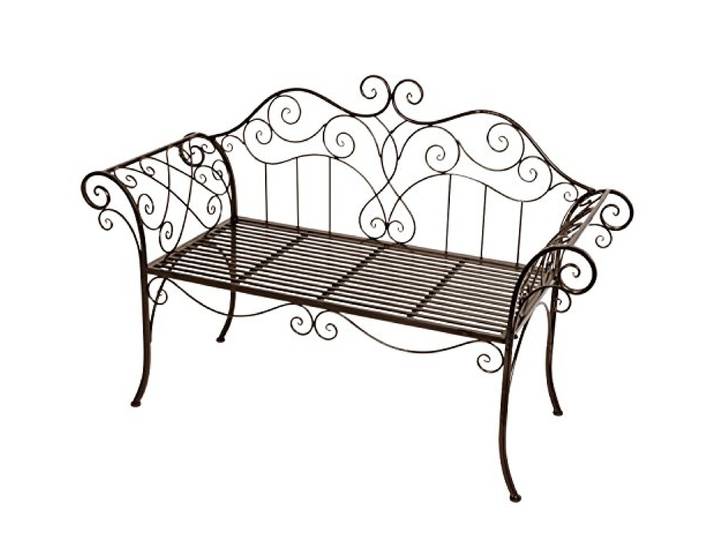 2-Sitzer Gartenbank Viva La France aus Metall