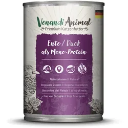 Venandi Animal Monoprotein 400g Katzennassfutter 6 x 400 Gramm Ente