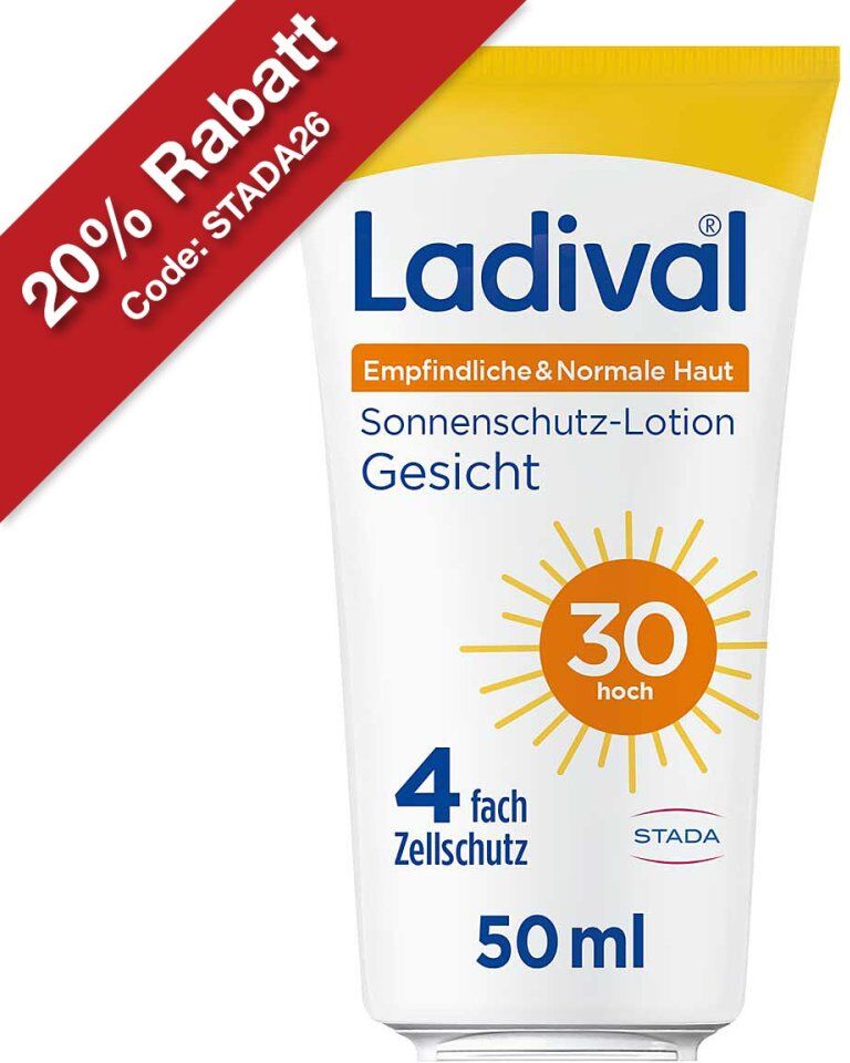 Ladival Empfindl. & Normale Haut Sonnenschutz LSF 30 Gesicht