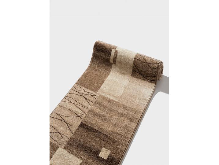 Abwechslungsreich dessinierte Läufer in Wunschlänge, Beige, Größe 104 (Läufer, 80 cm breit)