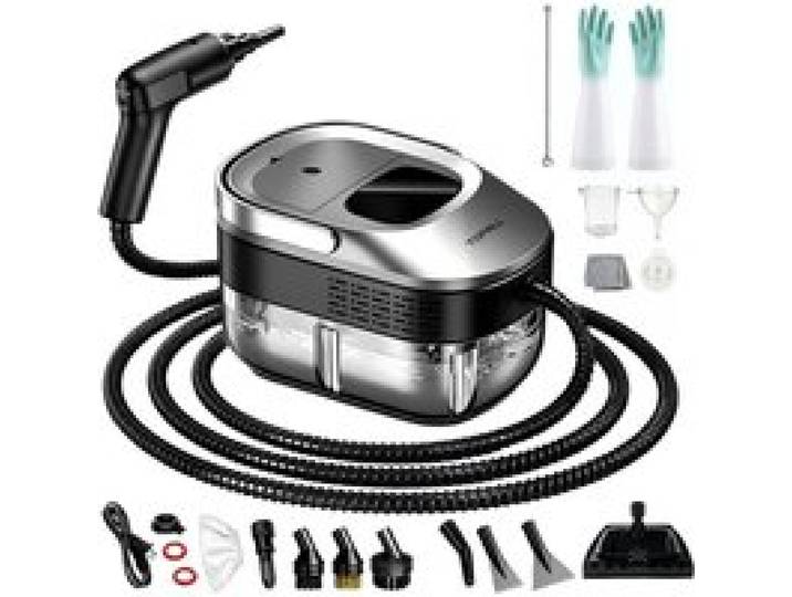 Nettoyeur Vapeur Portable Nettoyeur Vaporisateur A Main Électriques Nettoyant Steam Cleaner 1200W 1 6L Réservoir 15S-110℃ Ha[NV48]