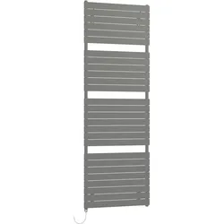 Kermi Aster Designheizkörper - Elektroheizung, Graphit Metallic, rechts, 1169x450x37 mm