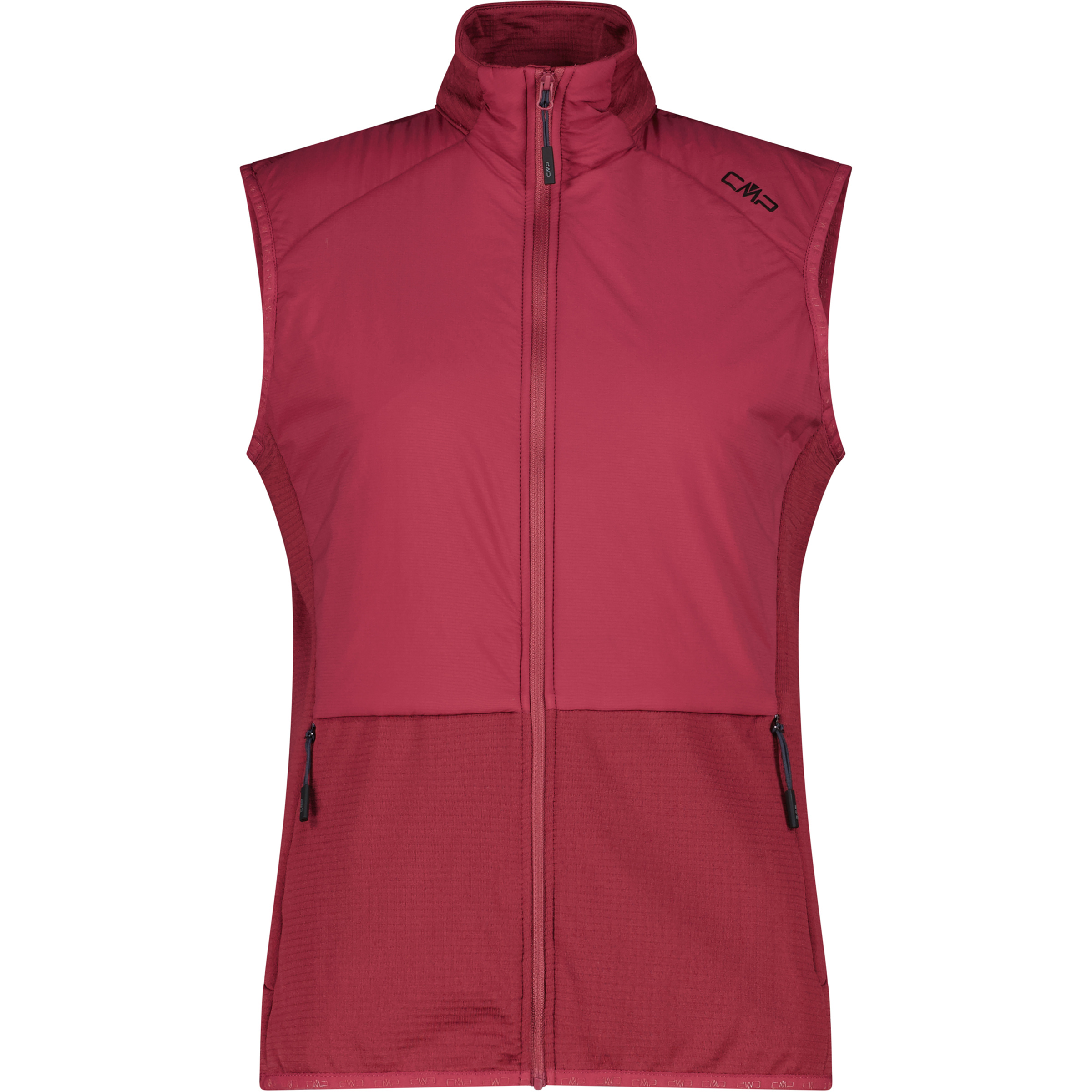 CMP Kildar Hybrid Weste Damen Isolationswesten rot Größe XXS Trekking Isolierend Merinowolle