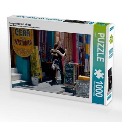 CALVENDO Puzzle Tangotänzer in La Boca | 1000 Teile Lege-Größe 64x48cm Foto-Puzzle für glückliche Stunden
