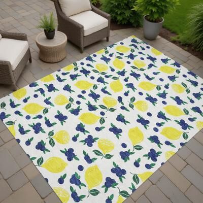 Addison Rugs Machine Washable Indoor/ Outdoor Citrus Berry Chantille Rug