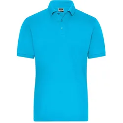 James & Nicholson Herren Bio Stretch Polo Work Solid JN1806 turquoise XS