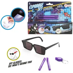 Toi-Toys - Spionage-Set mit Spiegelbrille, Geheimstift und UV-Lampe