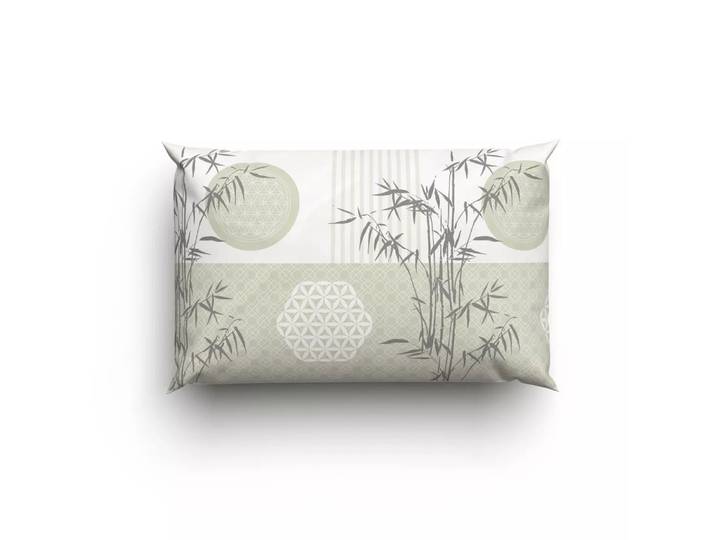 Lotus Bettwaren - Lotus Bettwäsche Bambus Nature spirit, Bambus Nature Spirit Bettwäsche, 65 x 100 cm, Beige