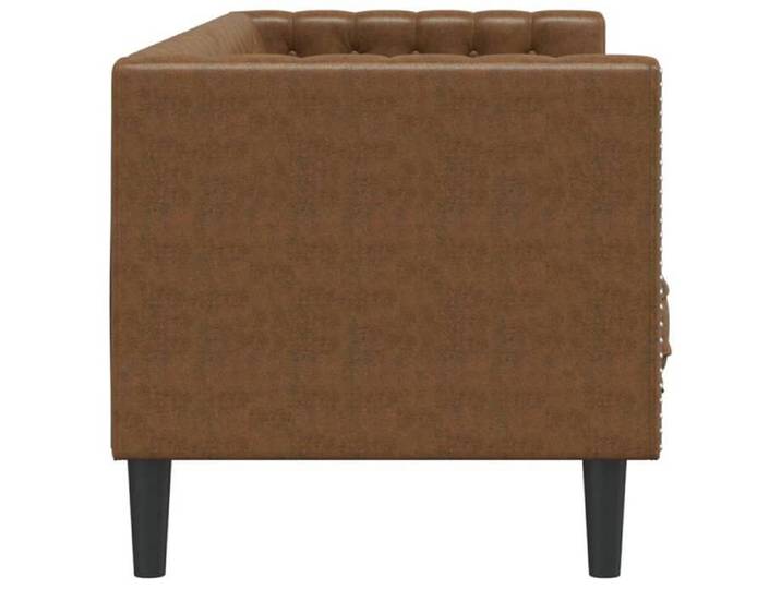 {Promotion January} Canapé Chesterfield avec traversins 3 places similicuir daim &3_6086124