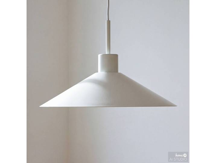 Suspension Ø 30cm Beige/Beige Fer revêtu de poudre G9