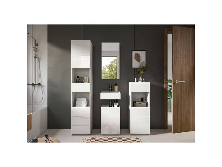 BADEZIMMER Vira Weiß B: 114 cm