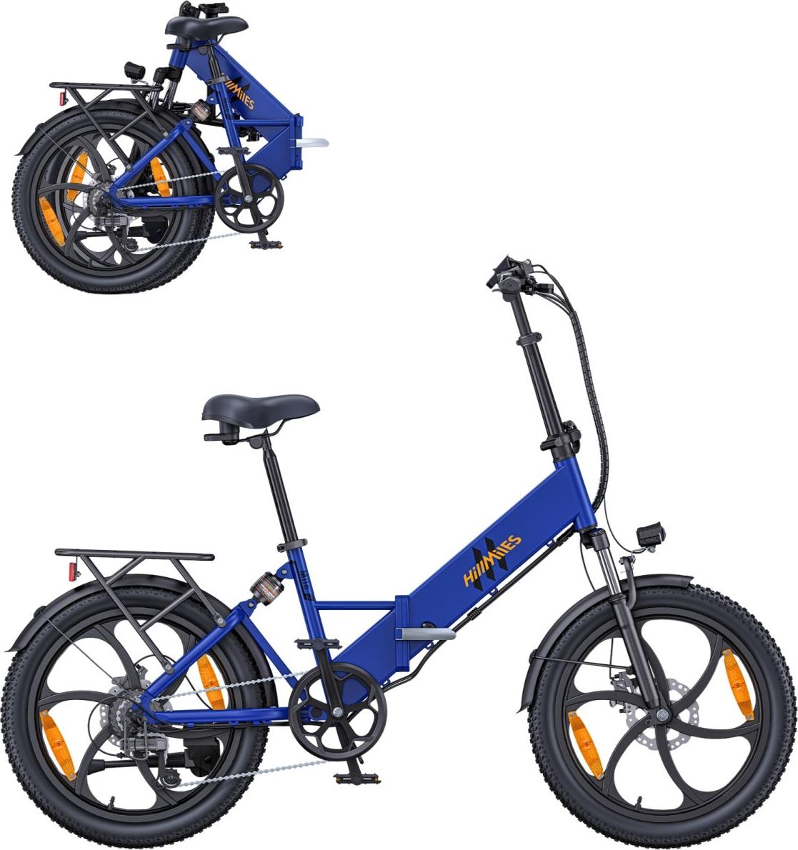 Elektrisches Fahrrad HillMiles Mile 2 - 36V13AhAkku 20Zoll Räder hydraulische Doppelbremsen - Blau