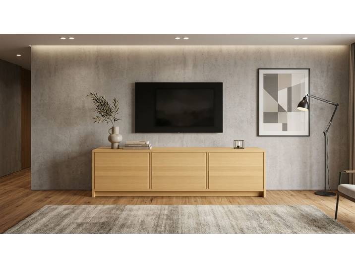 TV Lowboard nach Maß Buche Natur geölt