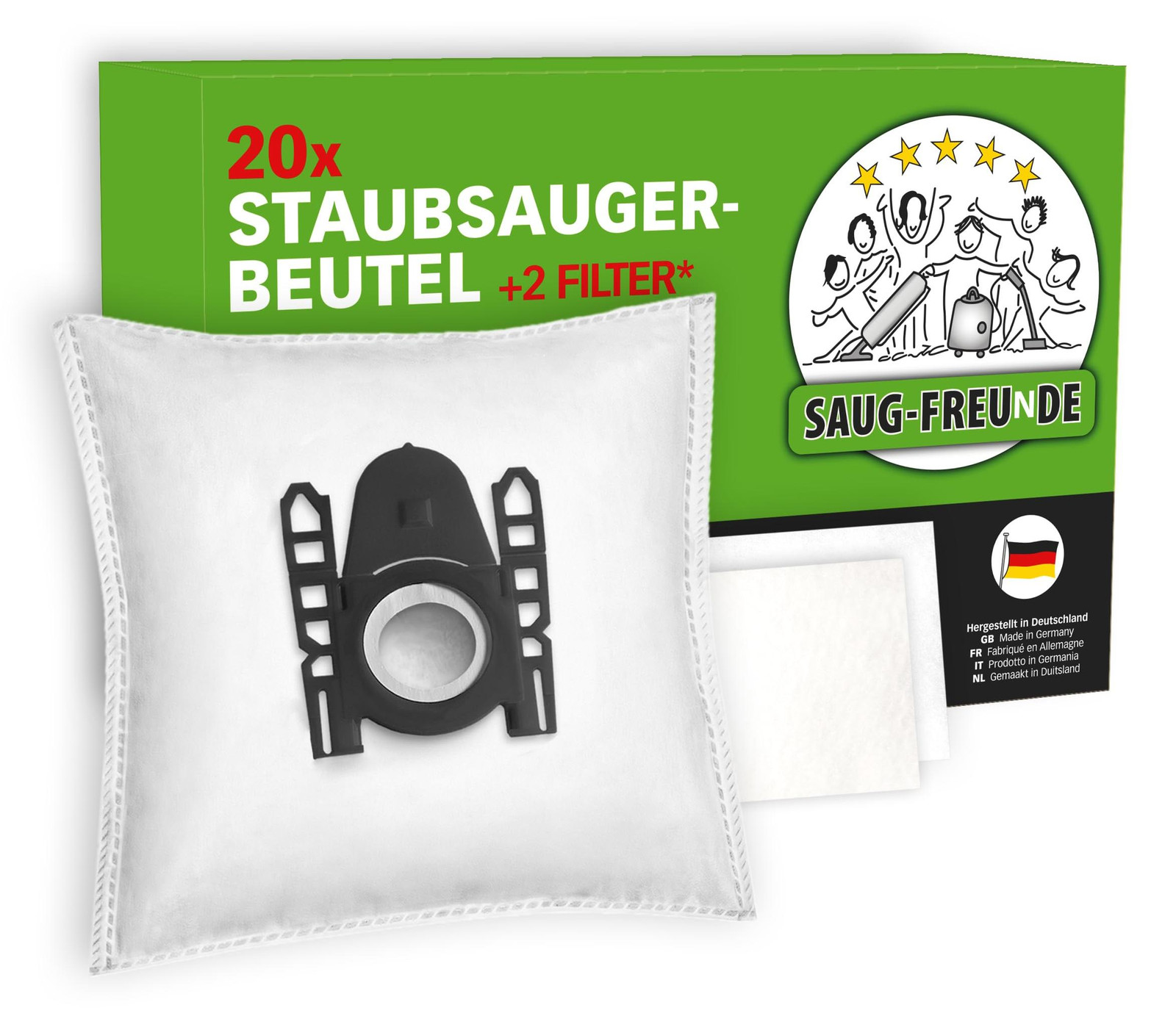 20 Dripio stofzuigerzakken compatibel met ALDI QUIGG en LIDL