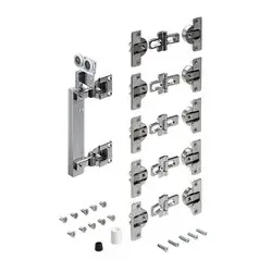 MB- Falttürbeschl.-Set, 2-T., 4-Fl., 20kg, WingLine 230, 79015, f.vorlieg.Türen
