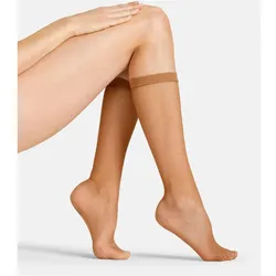 camano 50 DEN Netz-Kniestrümpfe Damen Damen 0011 - make up S/M