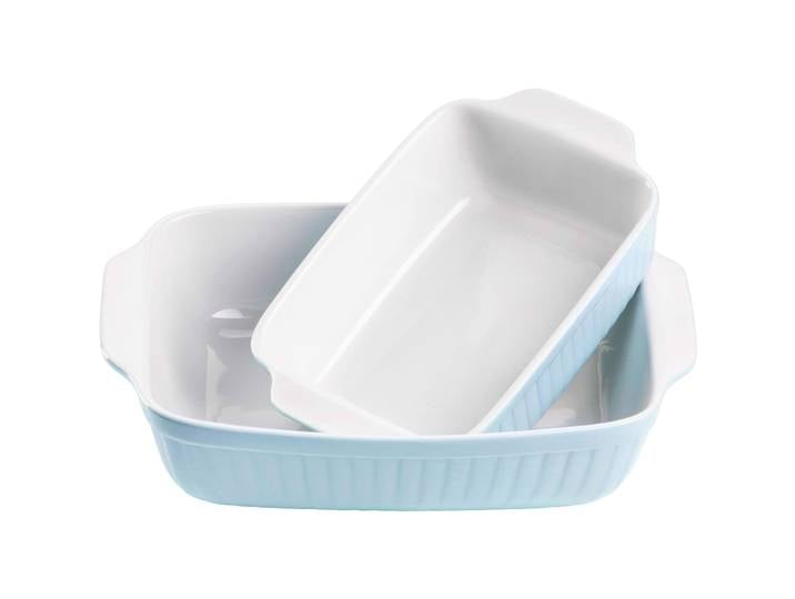 MÄSER Auflaufform Kitchen Time blau Keramik Rechteckig