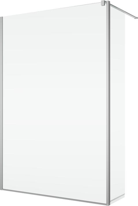 90° drehbare Wand für begehbares Ronal Easy 42X200CM LINKS ALUCHROME/TREES BTE2L04205062