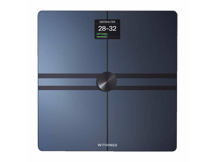Withings Body Comp Black Analyse-Körperwaage – Körperanalysewaage/Körperfettwaage – schwarz