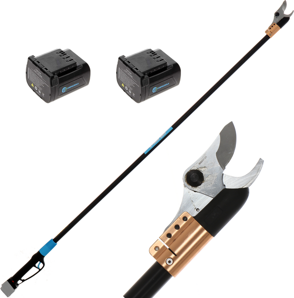 Sécateur électrique de taille Campagnola STARK 220 - Kit avec 2 batteries de 21.6V/2.5 ah et chargeur multiple - Diamètre de coupe 32 mm