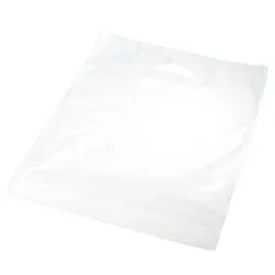Pack4Food24 500 Grifflochtragetaschen DKT Tragetaschen LDPE weiß extrastark 50my 38+5x45cm
