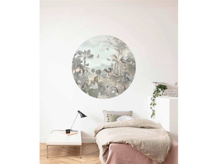 Fotobehang - Utopia 125x125cm - Rond - Vliesbehang - Zelfklevend