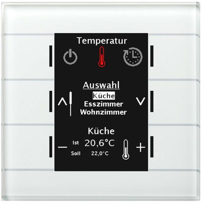 MDT technologies Centrale de commande Smart en verre avec écran couleur, ws BE-GBZW.01 (BE-GBZW.01)