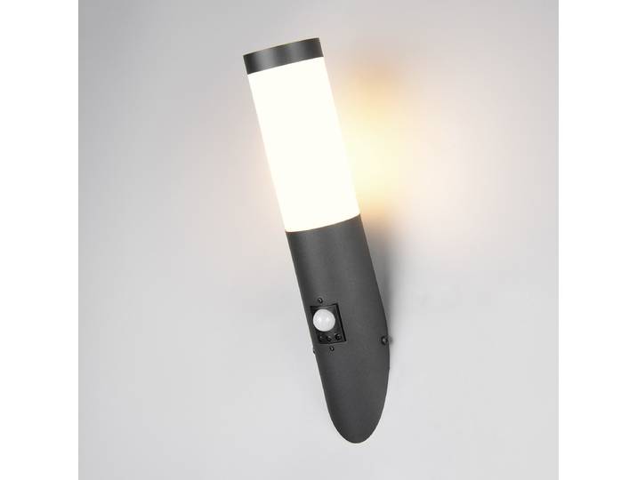 Außenwandleuchte to mit Sensor 8 x 39 x 17cm Schwarz