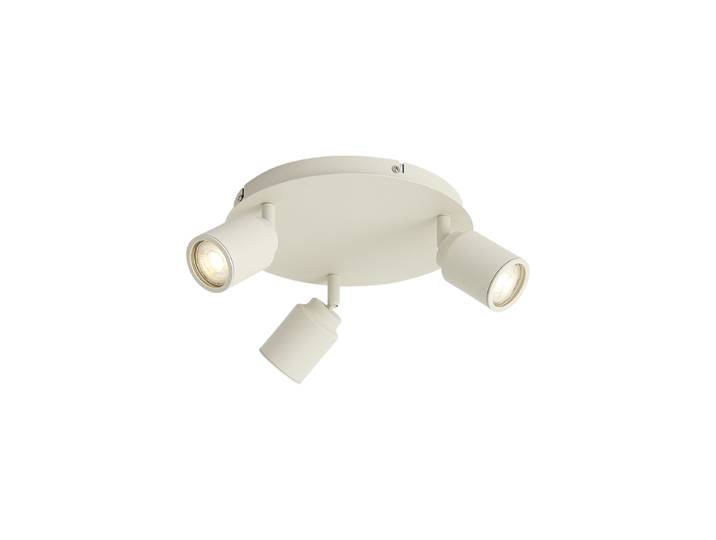 Spot encastrable moderne beige 3 lumières IP44 - Ducha