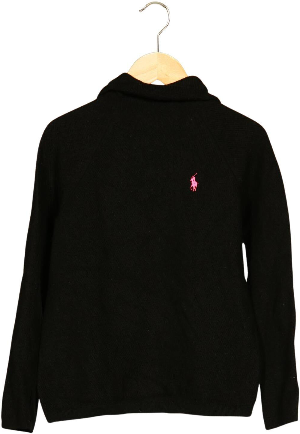 Polo Ralph Lauren Mädchen Pullover, Schwarz, Gr. M, Wolle - Second Hand