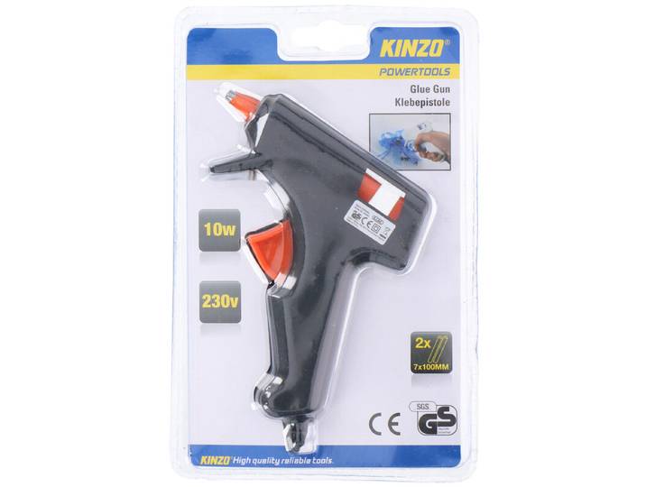 Kinzo Pistolet à colle, 230 V, 10 W - Noir