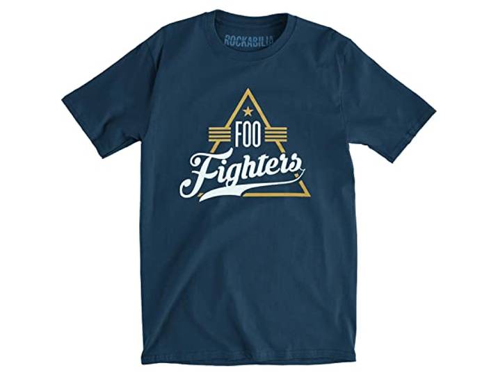 Foo Fighters Unisex Tee: Triangle - Small - Blue
