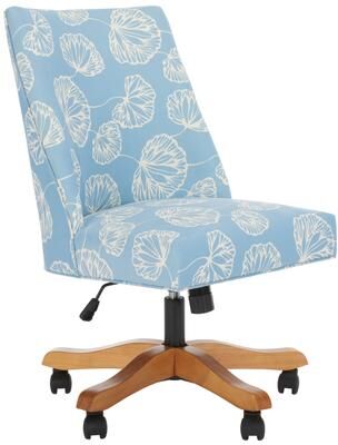 "SAFAVIEH Scarlet 25-Inch Wood Light Ginger Desk Chair, Transitional - 25"" W x 27"" D x 38"" H"