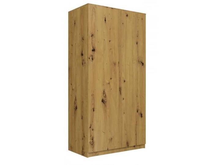 Armoire double style scandinave chambre à coucher - HUCOCO - 90x50x180 - 2 portes - Dressing - Chêne